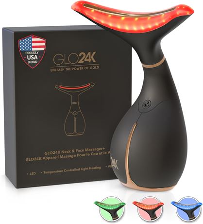 Appareil Beauté GLO24K Lumière Rouge Visage et Cou Anti-Rides