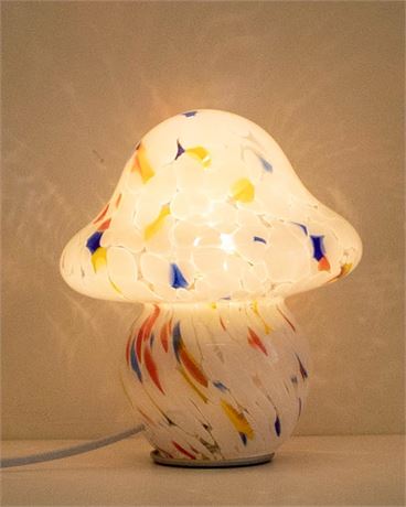 HEQET Mushroom Lamp for Bedroom, Dimmable Retro Egg Tart Bedside Lamp