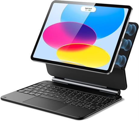 ESR  tui iPad 10,9" (11e/10e gen) avec clavier r tro clair  et pav  tactile