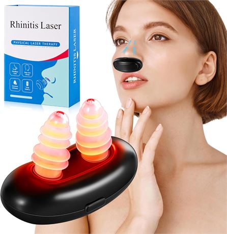 Dispositif nasal LED rouge, thérapie froide, portable adultes, noir