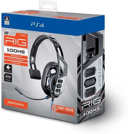 Casque Gaming Plantronics Rig 100HS PS4 Noir