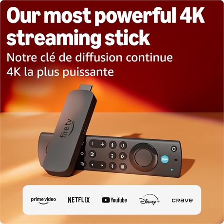 Amazon Fire TV Stick 4K Max, Wi-Fi 6E streaming device with free & live TV