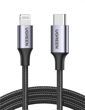 UGREEN USB C to Lightning Cable MFi Certified Fast Charging Data Sync 6FT