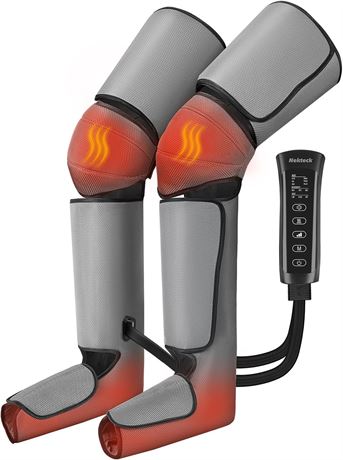 Nekteck Leg Massager for Circulation & Pain Relief, 2 Heat, 3 Vibration