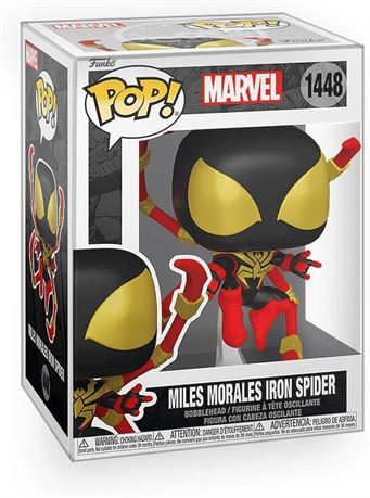 Epic Collectibles Marvel Iron Spider Miles Morales Pop + Protector