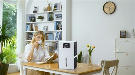 Déshumidificateur portable 62oz arrêt auto veilleuse LED chambre maison
