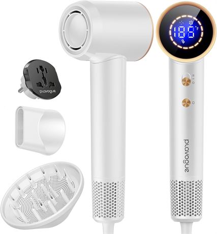 Hair Dryer 160000 RPM Dual Voltage High Speed Ionic Diffuser Pro Blow Dryer