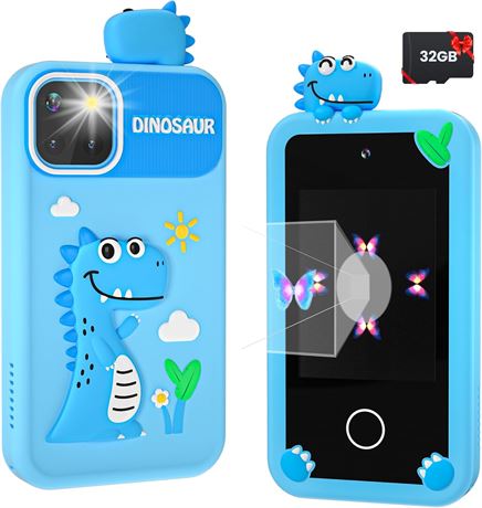 Téléphone jouet enfant 3-10 ans écran 2.8" carte 32Go musique