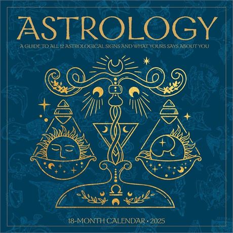 Astrology 2025 12" x 12" Wall Calendar