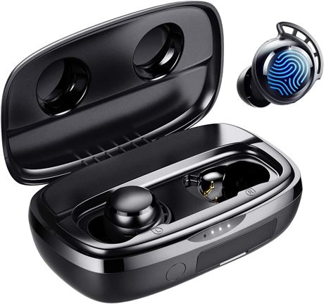 Tribit FlyBuds 3 Earbuds, 110H Playtime, BT 5.3, IPX8, Touch Control