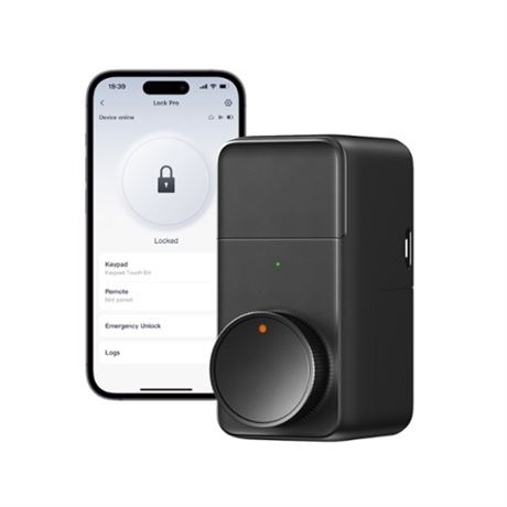 Serrure connectée SwitchBot Lock Pro noire clé sans fil
