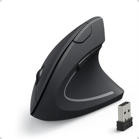 Anker 2.4G Wireless Vertical Ergonomic Optical Mouse 800/1200/1600 5-Button