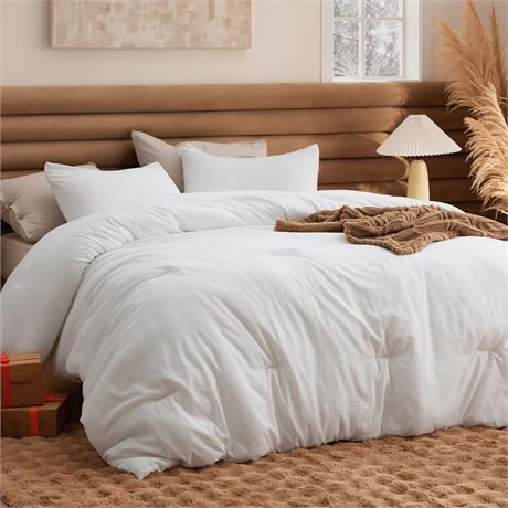 Bedsure Full Size Comforter Set, 3 Pieces (82x86 Comforter + 2 Pillowcases)