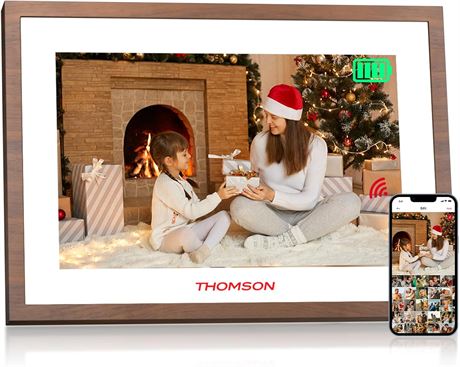 THOMSON 10.1in Digital Picture Frame 4000mAh Battery, 32GB, WiFi, IPS Touch