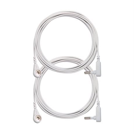 COUSLEWI 15ft Grounding Cables 2-Pack for Mats, Sheets, Pads & Blankets
