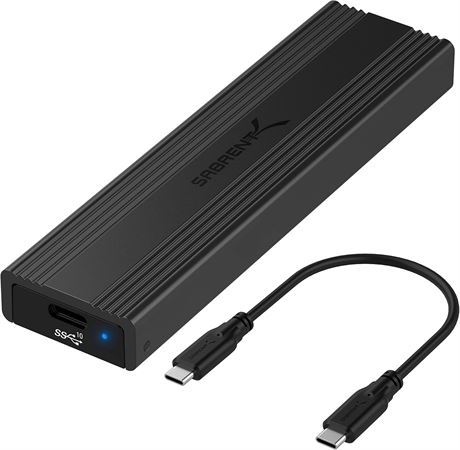SABRENT 10Gbps Tool-Free M.2 NVMe SSD Enclosure USB-C 3.2 Gen 2 Adapter