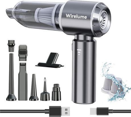 Handheld Car Vacuum Cleaner, Cordless 22000Pa Cyclonic Suction, Portable