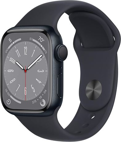 Apple Watch Série 8 GPS 41mm, boîtier minuit, bracelet S/M