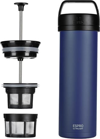 ESPRO P0 Ultralight Stainless Steel French Press 16oz