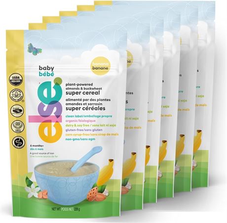 Else Stage 2 Baby Cereal Almond & Buckwheat 6-Pack