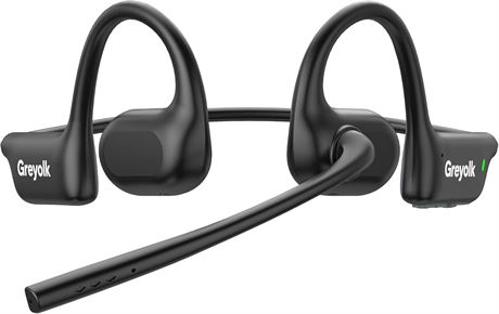 Open Ear Headphones with Mic, Bluetooth 5.4 Wireless Headset for Calls