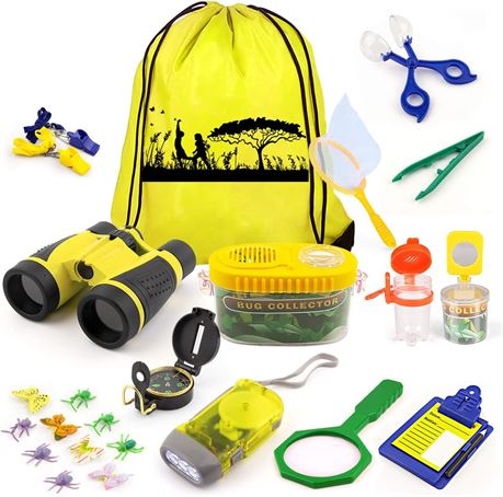 Kit d'exploration enfants 24 pcs avec sac