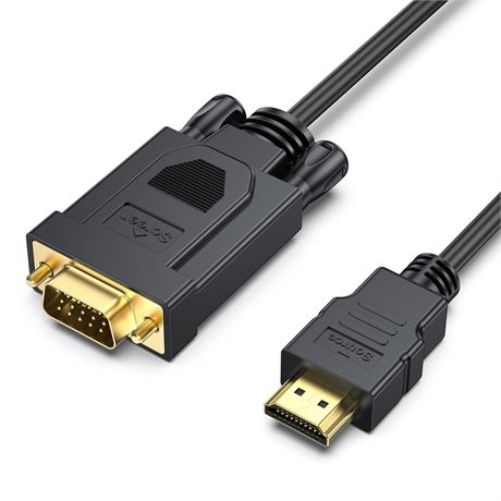 Câble BENFEI HDMI vers VGA 1.8m Compatible PC Moniteur Projecteur