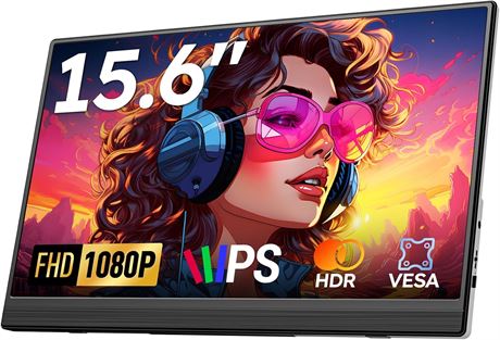 Moniteur portable 15,6" FHD    cran externe ultra-fin avec b quille