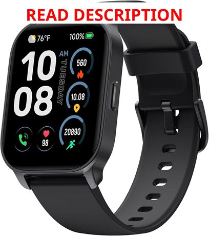 TOOBUR Smartwatch for Women & Men Alexa Built-in, Fitness & Heart Rate, IP68