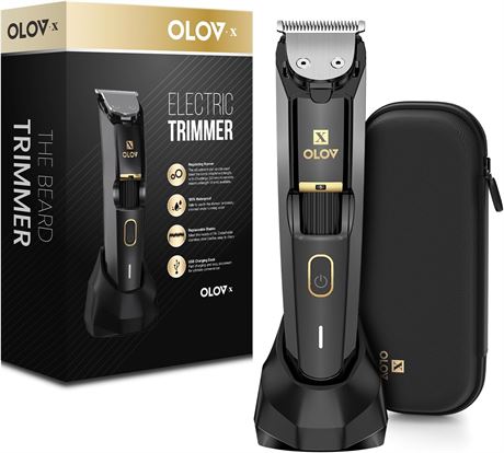 Tondeuse barbe homme tout-en-un, 20 réglages, station recharge USB