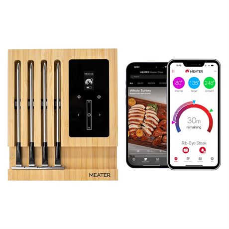 MEATER Block WiFi Smart Wireless Meat Thermometer 4 Probes Long Range
