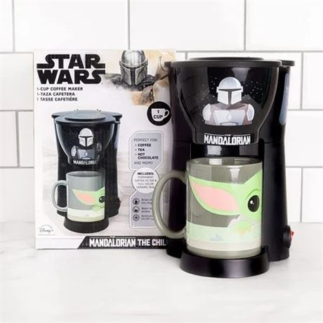 Cafetière Mandalorian Baby Yoda Monotasse avec Tasse Incluse
