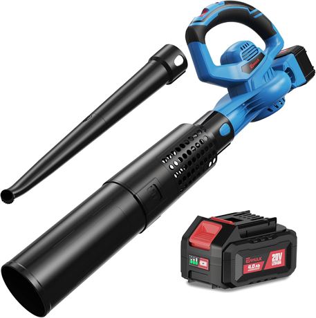 Souffleur sans fil Enhulk 20V 460CFM 190MPH avec batterie et chargeur