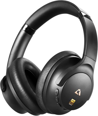1Mii Y8+ ANC Headphones, 100H Playtime, Bluetooth 6.0, Hi-Res Audio, Black