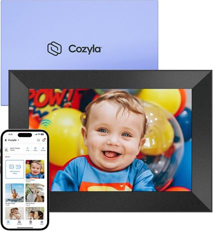 Cozyla WiFi Digital Picture Frame 10.1 Inch Unlimited Storage