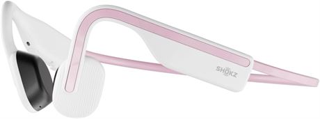 Shokz OpenMove Open-Ear Bone Conduction Bluetooth Headphones, Sweatproof, Pink