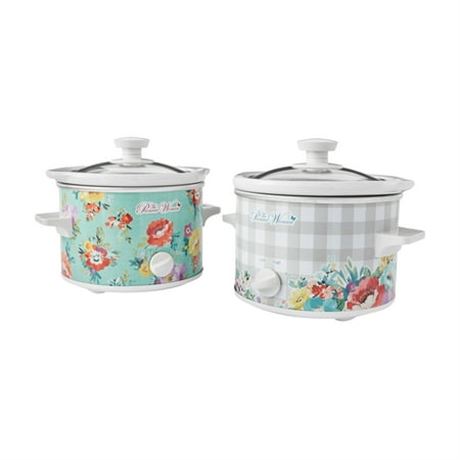 The Pioneer Woman Sweet Romance 1.5-Quart Slow Cookers, Set of 2