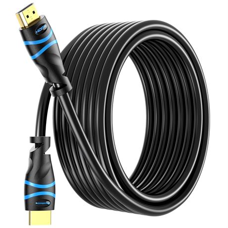 Câble HDMI 4K 50ft BlueRigger, Haute Vitesse, Compatible 4K