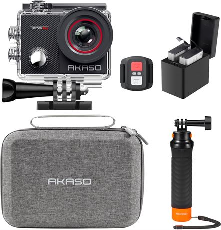 AKASO EK7000 Pro 4K Action Camera with Touch Screen, EIS, 131ft Waterproof