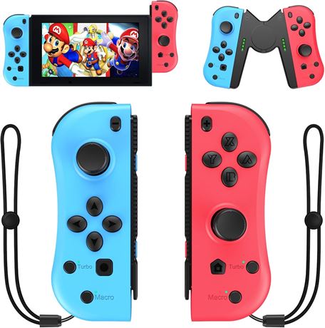Joy Con Controller Replacement, Neon Joycon for Nintendo Switch