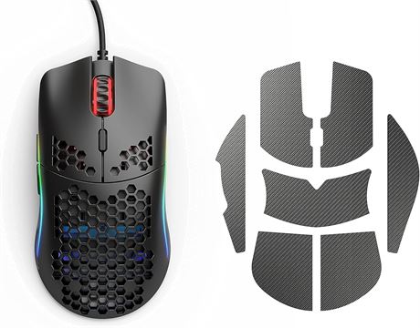 GLORIOUS Model O Gaming Mouse + Grip Tape (Matte Black) Bundle