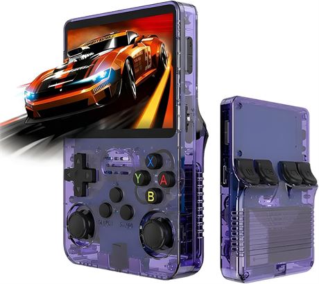 R36S Retro Handheld Game Console with 64GB Preloaded Games, 3.5" IPS Screen