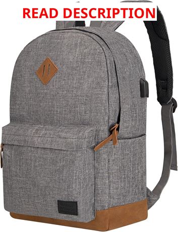 Goloni Backpack for Men & Women, 17.3-Inch USB Charging Laptop Backpack