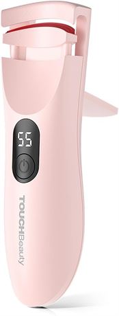 TOUCHBeauty Electric Eyelash Curler with Color-Changing Silicone Pad