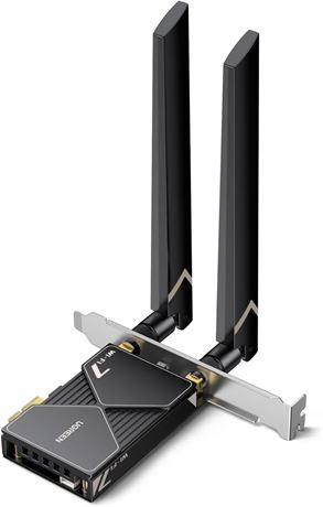 UGREEN WiFi 7 PCIe Card, Bluetooth 5.4+ BE6500, Tri-Band 2882 Mbps