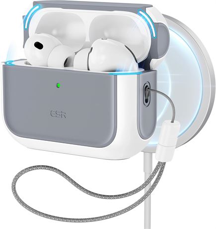 ESR AirPods Pro 3 Case with MagSafe, Full Drop Protection + Lanyard, White