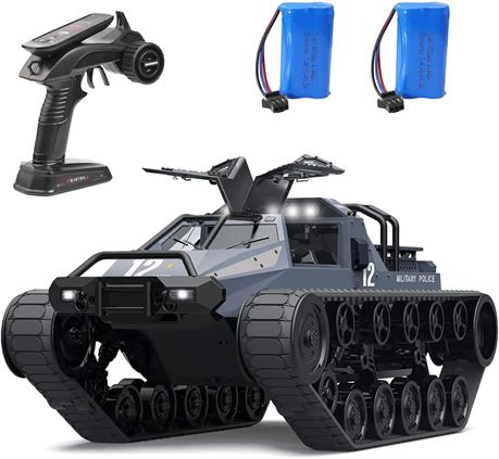 Mostop Remote Control Crawler High-Speed Off-Road Tank 4WD RC Car 2.4GHz 1/12