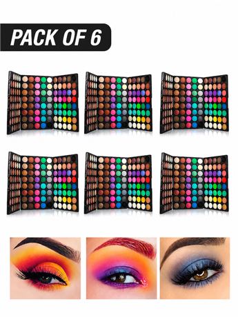VERONNI 120-Color Mini Eyeshadow Palette Matte & Shimmer 3-Layer Pro Set