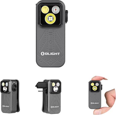 OLIGHT Oclip Pro EDC Flashlight with Flood, Red Light, 500 lm Rechargeable