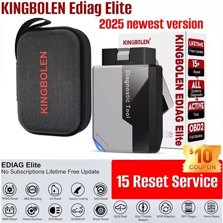 KINGBOLEN Ediag Elite OBD2 Scanner Full System Bluetooth
